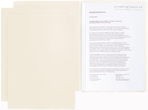 Pagna 20 x Präsentationsmappe Star 2-teilig beige
