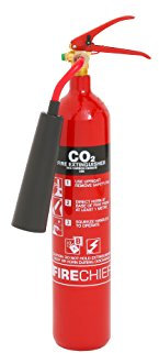 Firechief FXC2S CO2 Extinguisher, Steel, XTR, 2 kg, Red