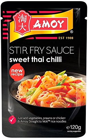 Amoy Directamente Al Wok Salsa De Chile Dulce Tailandés De Salteados (120g) (Paquete de 2)
