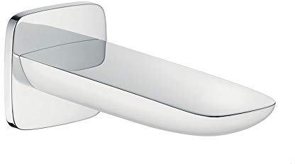 hansgrohe PuraVida Wanneneinlauf, Komfort-Auslauf 196mm, Weiß/Chrom