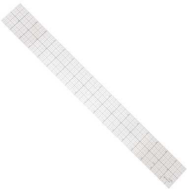 Westcott Transparent Beveled Graph Ruler with Zero-Centering Scale, Back-to-School, School Supplies, Classroom Supplies, 2 X 18-Inch