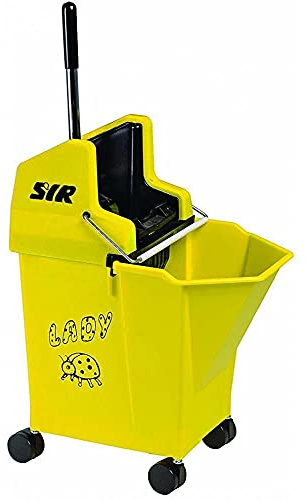 Professional SYR Kentucky Style Lady Bug Mop Bucket (Yellow) with Wringer