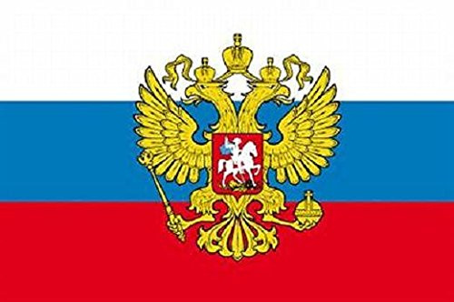 U24 Fahne Flagge Russland mit Adler 150 x 250 cm