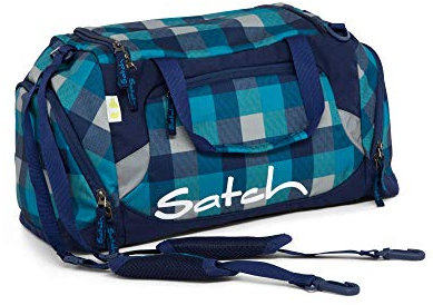 SATCH Blister Kinder-Rucksack, Karo Blau Türkis