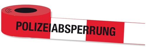 10 Meter Absperrband * POLIZEI * für Kindergeburtstag und Motto-Party // Absperrung Deko Dekoration
