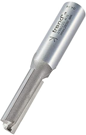Trend Two Flute Straight Router Cutter, 10mm, 1/2 Inch Shank, TCT | For Clean Straight Routing In Wood And Laminate With Durable Tungsten Carbide Tipped Edges, 3/60X1/2TC