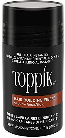 Toppik Fibras Capilares Rojizo, Fibras de Queratina para Crear más Densidad en el Cabello de Forma Inmediata, 12 g