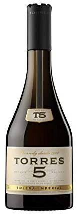 TORRES BRANDY 5 Solera Reserva, Brandy, 70 cl - 700 ml