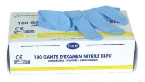 Nitrilhandschuhe gepudert, Kurzzeitgebrauch, VPE 10 Box je 100 St 12