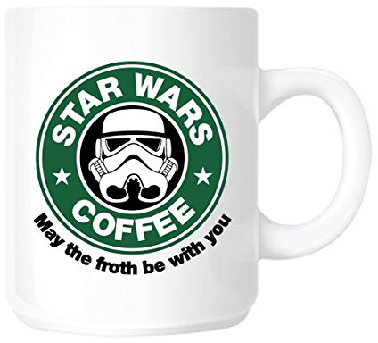 Generic Starbucks/Star Wars May The Froth Be with You 11 Ounce Ceramic Mug, 295.7 milliliters