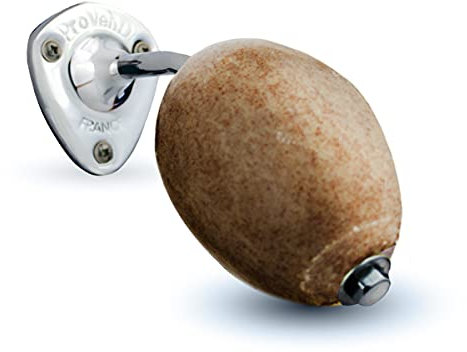 Provendi Savon Beige exfoliant Rotatif avec Porte-Savon à écrou