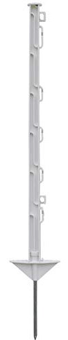 VOSS.farming 20x Kunststoffpfahl, 74 cm, weiß Weidezaun Elektrozaun Weidezaunpfahl