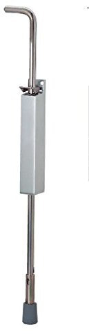 Türfeststeller KWS 1048.31 silber eloxiert für Türen bis 80 kg, 250 mm Hub, innen & außen