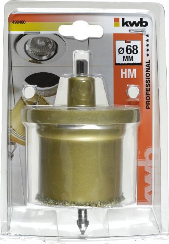 KWB Lochsäge hartmetallbestreut, komplett mit Trägerteller und Zentrierbohrer, 4994-60