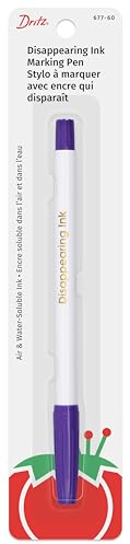 Dritz 677-60 Disappearing Ink Marking Pen, Purple, 8.75 x 2.88 x 0.63