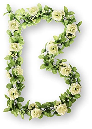 Basil Rosengirlande Flower Garland, White, One Size, 50270
