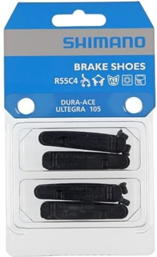 Brake Pad Set R55C4 Dura-Ace BR-9000/7900 ETC 4 pcs (pack of 1), Black