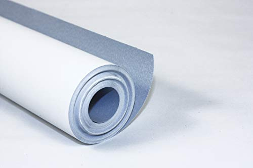 Clairefontaine 34163C Rolle Malpapier (120 g, 100 x 0,50 m, ideal für Gruppenaktivitäten) 1 Rolle weiß/blau