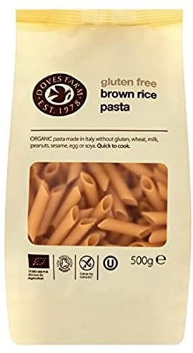 Doves Farm Organic Gluten Free Brown Rice Penne Pasta, 500 g (Pack of 1)