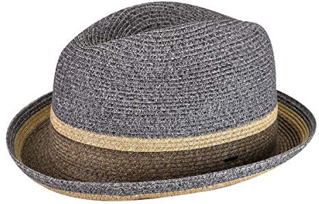 Bailey Grimet Fedora Hut Grau S