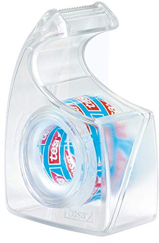 Tesa Easy Cut Handabroller transparent, leer, für Rollen bis zu 10m