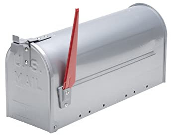 Sterling US Aluminium Mailbox - Silver