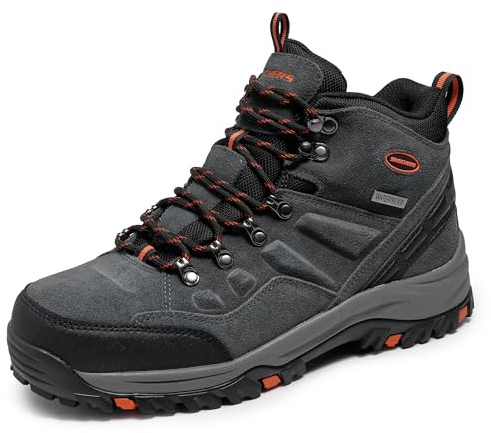 Skechers Men's Relment Pelmo, Grey, 8.5
