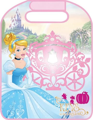 Proteggisedile universale auto sedile anteriore in pvc 45x57cm stampa Cenerentola bambine rosa