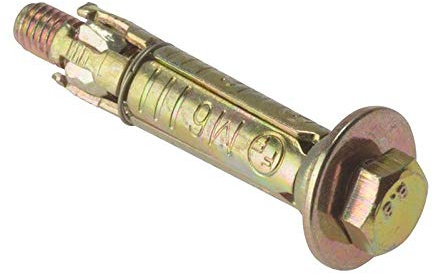 ForgeFix Masonry Anchors - Loose Bolts | M6 x 40mm | Zinc Yellow Passivated | Bag 10