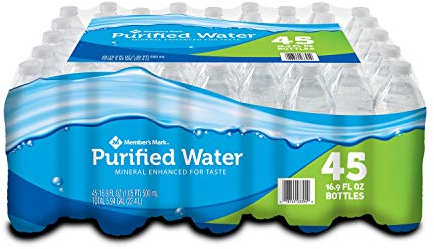 Member's Mark Purified Water, 45 Count