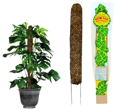 Mosser Lee Varilla de musgo Sphagnum para plantas de interior, varilla de musgo Monstera, fabricado en Estados Unidos, ideal para plantas trepadoras, mejora el crecimiento y la estabilidad de las