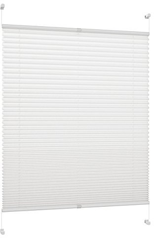 DecoProfi Plissee, Stoff, Weiß, 60 cm x 220 cm