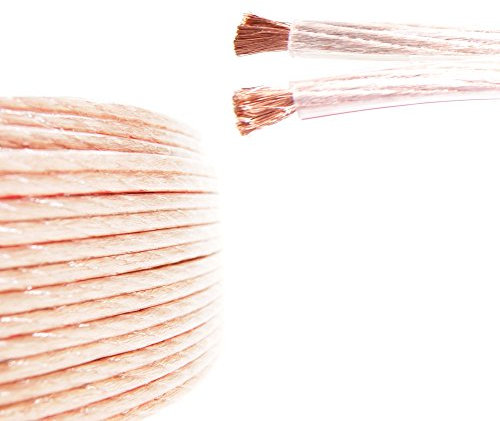 Ex-Pro® - AV-Pro OFC Oxygen Free Copper Loud Audio/Speaker Cable, 2 x 4mm² [OD 10mm x 5mm] - 20m Reel