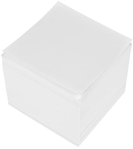 Kangaro - Bloque de notas (9 x 9 x 9 cm, 700 hojas), color blanco