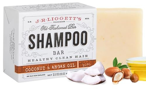J.R. Liggett Bar Shampoo, Virgin Coconut Aragan Oil, 3.5 oz.