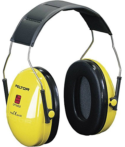 Cuffia Antirumore Paraorecchie In Plastica Antiurto Imbottito Di Gomma Piuma. Larghezza Regolabile. Riduzione Del Rumore Pari A 27 Db. A Norme Ce.