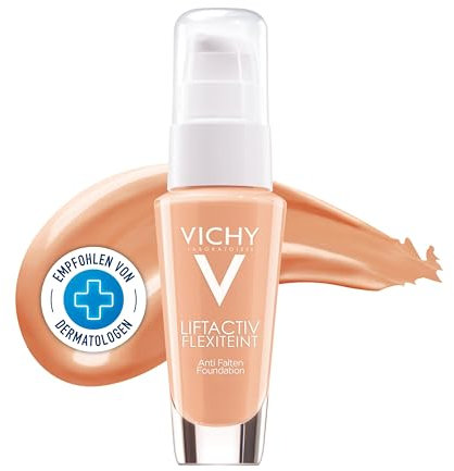 Vichy Liftactiv Flexiteint, Make-up, Textur mit Lifting-Effekt, Lichtschutzfaktor 20, Farbton Bronze 55, 30 ml