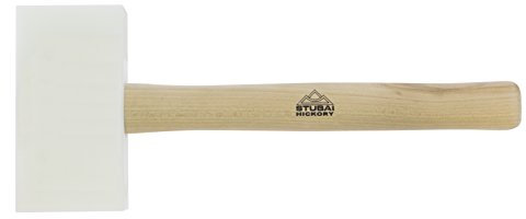 STUBAI SPENGLERHAMMER eckig 155 × 85 × 35 mm | Hickorystiel ergonomisch | optimal ausbalanciert | Profiwerkzeug für Dachdecker & Spengler | Made in Austria | 278552