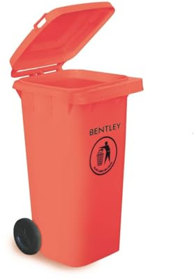 CHARLES BENTLEY 120L Wheelie Bin Durable Outdoor HDPE Waste, 120 Litre