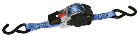 Kerbl Automatisk spännrem 25 mm/1,8 m spännkraft 300/600 kg, S-krok, blå