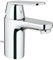 GROHE Eurosmart Cosmopolitan, Niederdruck Waschtischarmatur, wassersparend (Wasserhahn für das Bad, Badarmatur mit Zugstangen-Ablauf, 15cm hoch, einfache Installation am Waschbecken), chrom, 32955000
