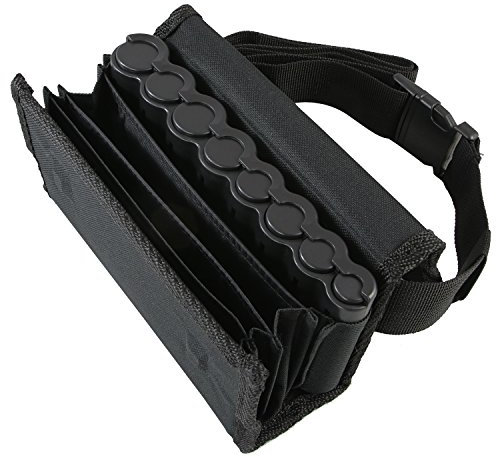 HMF 48810-02 Kellnertasche, Kellnerbörse inkl. Euro-Geldwechsler, Tragegurt, 20,5 cm x 6,5 cm x 10,0 cm, schwarz