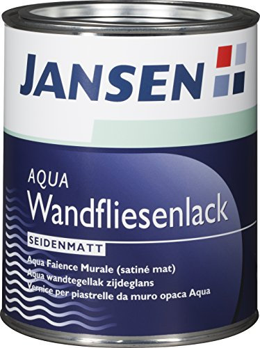 Jansen AQUA Fliesenlack Weiß Seidenmatt 750ml (750ml, weiß)