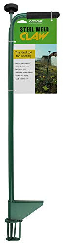 AMOS Steel Weed Puller Claw Lawn Easy Weeder Root Remover Killer Grabber Long Handled Garden Tool