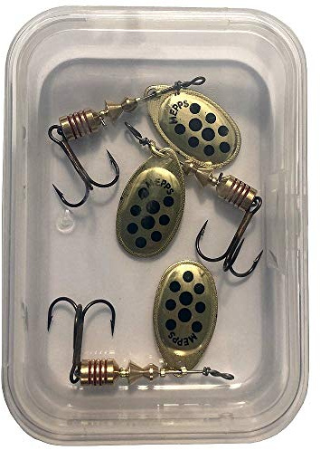 Mepps - Cuiller Speciale Peche a la Truite Aglia - Taille 1-5, Aglia Longcast Taille 2-5 - Or, Argent - 1 Pièce
