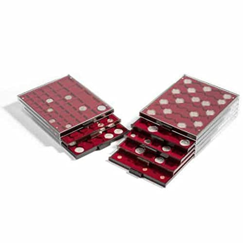 Leuchtturm 315873 Bandeja para Monedas 30 divisiones para Caps 32, Color Humo