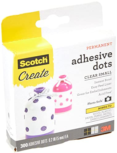 3M Scotch Permanent Adhesive Dots-Small Craft