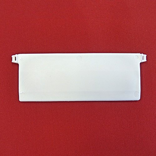 Easy-Shadow - 90 Stück Hochwertige Beschwerungsplatten inkl. Verbindungskette Gewicht für Lamellenvorhang Stofflamellen Breite 127 mm - weiß