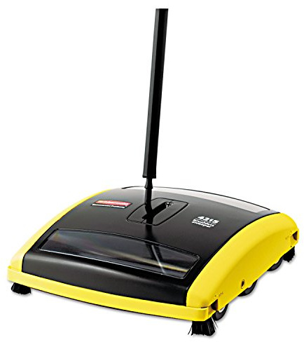 Brushless Mechanical Sweeper, 44 Handle, Black/Yellow