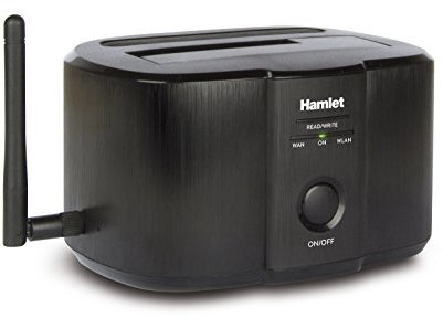 Hamlet HXDDWIFI Caja para Disco Duro Externo 2.5/3.5 Carcasa de Disco Duro/SSD Negro - Disco Duro en Red (2.5/3.5, SATA, Serial ATA II, Serial ATA III, 4 TB, 3.0 (3.1 Gen 1), USB Tipo B, Hembra)